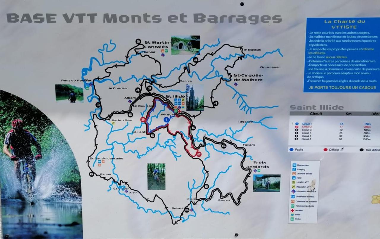 Le Miraillet, Gite Saint-Illide Zewnętrze zdjęcie